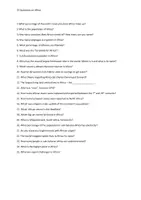 Vorschau - Arbeitsblätter - 25 Questions on Africa - Deckblatt