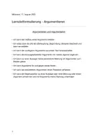 Vorschau - Test - 1Pr Lernziele Argumentieren - Seite 1