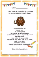 Vorschau - Anderer Materialtyp - Abschiedsgruß Ende Klasse 4 - Affenklasse - Seite 2