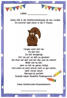 Vorschau - Anderer Materialtyp - Abschiedsgruß Ende Klasse 4 - Eichhörnchenklasse - Seite 2