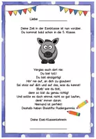 Vorschau - Anderer Materialtyp - Abschiedsgruß Ende Klasse 4 - Eselklasse - Seite 1