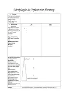 Vorschau - Arbeitsblätter - Schreibplan für Stellungnahme/Erörterung - Deckblatt