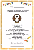 Vorschau - Anderer Materialtyp - Abschiedsgruß Ende Klasse 4 - Eulenklasse - Seite 3