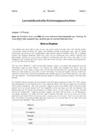 Vorschau - Test - Klassenarbeit / Lernzielkontrolle Kriminalgeschichten - Seite 3
