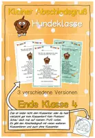 Vorschau - Anderer Materialtyp - Abschiedsgruß Ende Klasse 4 - Hundeklasse - Deckblatt