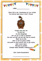 Vorschau - Anderer Materialtyp - Abschiedsgruß Ende Klasse 4 - Löwenklasse - Seite 3