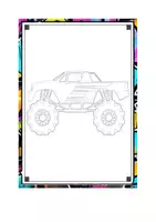 Vorschau - Stundenentwürfe - Monster Truck Ausmalbilder für Grundschüler - Seite 3