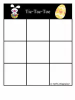 Aperçu - Jeux - Tic-Tac-Toe Pâques - Page 1