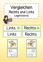 Vorschau - Fördermaterial/Inklusion - Vergleichen Rechts und Links - Legematerial - Deckblatt