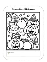 Aperçu - Apprentissages en autonomie - Cahier passe-temps d'Halloween 1ere - Page de couverture