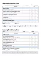 Vorschau - Anderer Materialtyp - Materialpaket Bewertungsbögen für Tanz, Basketball und Fußball - Deckblatt