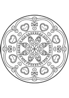 Vorschau - Mal- und Bastelvorlagen - Mandalas zum Muttertag, Kunst Grundschule - Seite 2