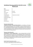 Vorschau - Stundenentwürfe - Unterrichtsentwurf zum Thema Diagrammrätsel (Diagramme) Note 1 - Seite 1