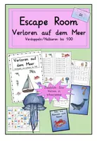 Vorschau - Arbeitsblätter - Escape Room Meer Verdoppeln und halbieren bis 100 - Deckblatt