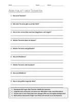 Vorschau - Arbeitsblätter - AB mit Fragen zum Thema "Tierarten" + Lösungsblatt + Infografiken - Deckblatt