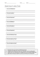 Vorschau - Arbeitsblätter - AB mit Fragen zum Thema "Tiere" + Lösungsblatt - Deckblatt