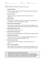 Vorschau - Arbeitsblätter - Lernposter + AB mit Fragen zum Thema "Tiger" + Lösungsblatt + Infografik - Seite 3
