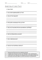 Vorschau - Arbeitsblätter - AB mit Fragen zum Thema "Tinte" + Lösungsblatt - Deckblatt