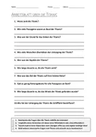 Vorschau - Arbeitsblätter - Lernposter + AB mit Fragen zum Thema "Titanic" + Lösungsblatt + Mindmap + Infografik - Seite 1