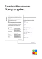 Vorschau - Arbeitsblätter - Übungsaufgaben zu dynamischen Datenstrukturen (mit Java) - Deckblatt