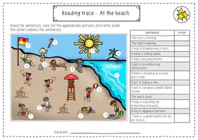 Vorschau - Arbeitsblätter - At the beach / Summer: XXL Sparpaket (wachsend) - Englisch - Kl. 3-5 - Seite 3