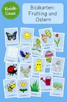 Vorschau - Bildkarten - Bildkarten: Frühling und Ostern (Deutsch und DaF/DaZ) - Deckblatt