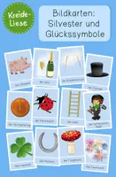 Vorschau - Bildkarten - Bildkarten: Silvester, Glückssymbole (Deutsch und DaF/DaZ) - Deckblatt