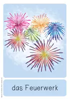 Vorschau - Bildkarten - Bildkarten: Silvester, Glückssymbole (Deutsch und DaF/DaZ) - Seite 1