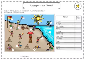 Vorschau - Arbeitsblätter - Am Strand / Sommer: XXL Sparpaket - Deutsch / DaZ - Kl. 1-3 - Seite 3