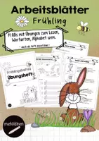Vorschau - Arbeitsblätter - Frühling Arbeitsblätter Deutsch – Lesen, Schreiben & Wortarten üben | 1.–2. Klasse - Deckblatt