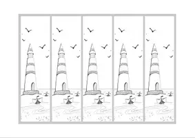 Aperçu - Jeux - 2 marque-pages à colorier thème bord de mer - Page 3