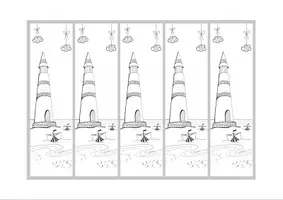 Aperçu - Jeux - 2 marque-pages à colorier thème bord de mer - Page 2