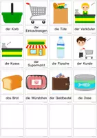 Vorschau - Interaktives Material - Wortschatz zum Thema Supermarkt interaktiv üben - Seite 2
