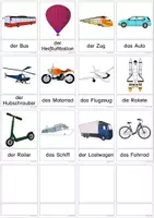 Vorschau - Interaktives Material - Wortschatz zum Thema Fahrzeuge interaktiv üben - Seite 1