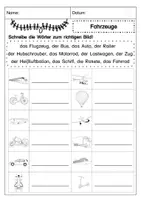 Vorschau - Interaktives Material - Wortschatz zum Thema Fahrzeuge interaktiv üben - Seite 3