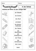 Vorschau - Interaktives Material - Wortschatz zum Thema Schule interaktiv üben - Seite 2