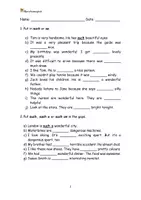 Vista previa - Hojas de trabajo - So/Such worksheet! - página 3