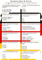 Vista previa - Hojas de trabajo - Quiz: How Much Do You Know About Germany? / Prueba: ¿Cuánto sabes de Alemania? - Portada