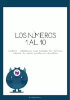 Vista previa - Hojas de trabajo - cuaderno números del 1 al 10 monstruitos - página 2