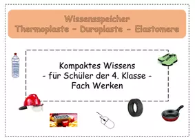 Vorschau - Merkblätter - Wissensspeicher: Thermoplaste, Duroplaste und Elastomere - Seite 1