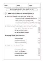 Vorschau - Test - Klassenarbeit zur Lektüre "Die Insel ist zu klein für uns vier" - Seite 1