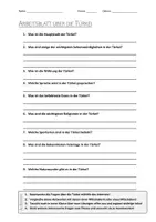 Vorschau - Arbeitsblätter - AB mit Fragen zum Thema "Türkei" + Lösungsblatt + Mindmap + Infografik - Deckblatt