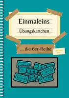 Vorschau - Bildkarten - Kärtchen zum Üben der 6er-Reihe für die 2. und 3. Klasse - Deckblatt