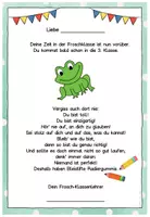 Vorschau - Anderer Materialtyp - Abschiedsgruß Ende Klasse 2 - Froschklasse - Seite 3