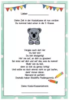 Vorschau - Anderer Materialtyp - Abschiedsgruß Ende Klasse 2 - Koalaklasse - Seite 2
