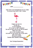 Vorschau - Anderer Materialtyp - Abschiedsgruß Ende Klasse 4 - Flamingoklasse - Seite 3