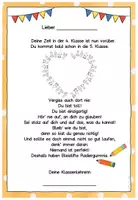 Vorschau - Anderer Materialtyp - Abschiedsgruß Ende Klasse 4 - Ohne Klassentier - Version 1 - Seite 2