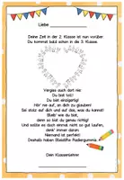Vorschau - Anderer Materialtyp - Abschiedsgruß Ende Klasse 2 - Ohne Klassentier - Version 1 - Seite 3