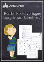 Vorschau - Arbeitsblätter - Förder-Kopiervorlagen Lautgetreues Schreiben A - Deckblatt