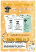 Vorschau - Anderer Materialtyp - Abschiedsgruß Ende Klasse 2 - Waschbärklasse - Deckblatt